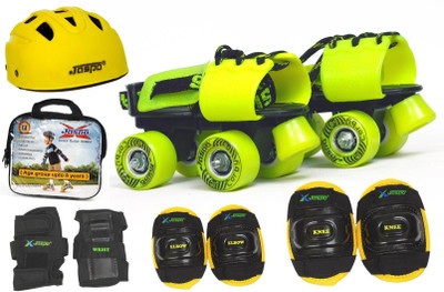 

Jaspo Next -Gen Pro junior Skates Combo (skates+helmet+knee+elbow+wrist+bag)suitable for age upto 5 years Skating Kit