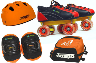 

Jaspo Saphire Eco Shoe Skates Combo Foot Length 19.0 cms Size : 12 UK ( Age Group 5-6years) Skating Kit