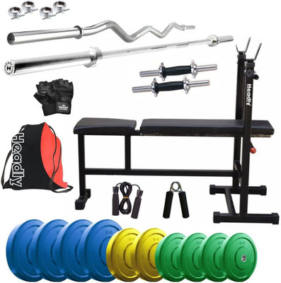 

Headly Premium CP-HR-25KGCOMBO5 Coloured Home Gym Kit