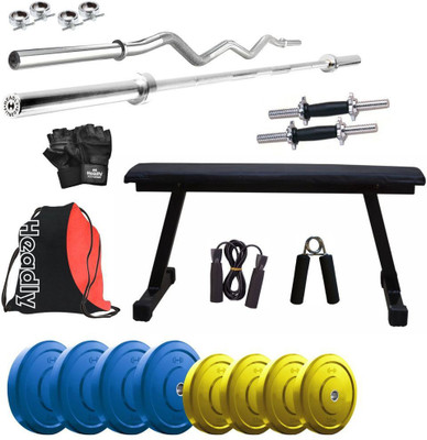 

Headly Premium CP-HR-22KGCOMBO7 Coloured Home Gym Kit