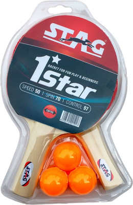 

Stag 1 Star Play Set 2 Bats Table Tennis Kit