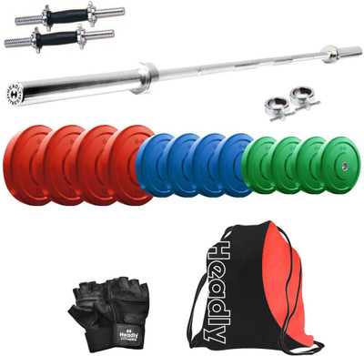 

Headly Premium CP-HR-40KGCOMBO10 Coloured Home Gym Kit