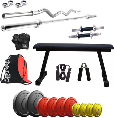 

Headly Premium CP-HR-50KGCOMBO7 Coloured Home Gym Kit