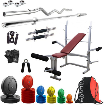 

Headly Premium CP-HR-82KGCOMBO8 Coloured Home Gym Kit