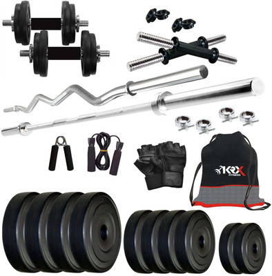 KRX 10 kg PVC COMBO 2 Home Gym Combo