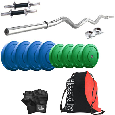Headly Premium CP-HR-20KGCOMBO4 Coloured Home Gym Kit