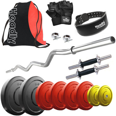 

Headly Premium CP-HR-45KGCOMBO24 Coloured Home Gym Kit