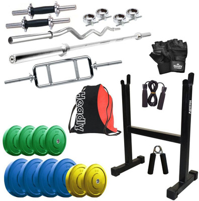 Headly Premium CP-HR-25KGCOMBO12 Coloured Home Gym Kit