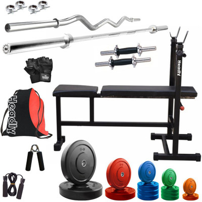 

Headly Premium CP-HR-52KGCOMBO5 Coloured Home Gym Kit