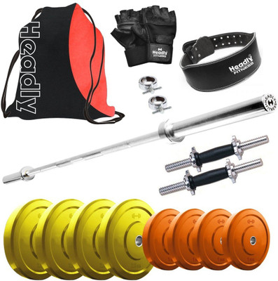

Headly Premium CP-HR-14KGCOMBO30 Coloured Home Gym Kit