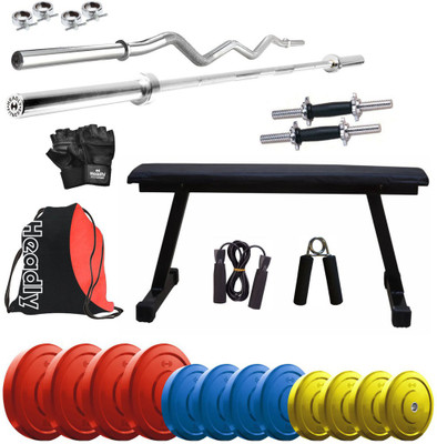 

Headly Premium CP-HR-42KGCOMBO7 Coloured Home Gym Kit