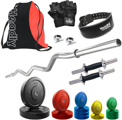 

Headly Premium CP-HR-55KGCOMBO24 Coloured Home Gym Kit