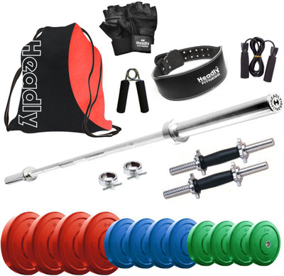 

Headly Premium CP-HR-40KGCOMBO29 Coloured Home Gym Kit