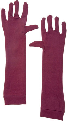 H International Cotton Arm Sleeve For Men & Women(Free, Maroon)