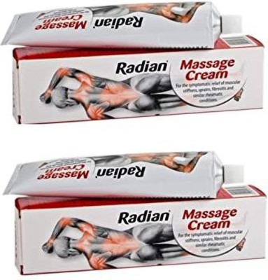 Radian Massage Cream 40g Pack of 2 [Made in United kingdom] Cream(2 x 20 g)
