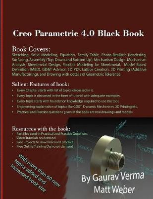 Creo Parametric 4.0 Black Book(English, Paperback, Verma Gaurav)