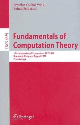 Fundamentals of Computation Theory(English, Paperback, unknown)