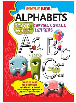 Alphabets-Trace & Write Capital & Small Letters(English, Paperback, Maple Press)