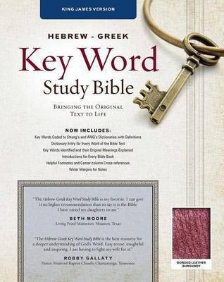 KJV Hebrew-Greek Key Word Study Bible Burgundy, The(English, Leather / fine binding, Zodhiates Spiros)