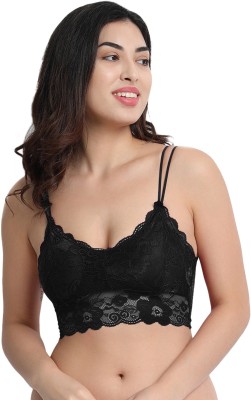 DealSeven fashion Women Bralette Lightly Padded Bra(Black)