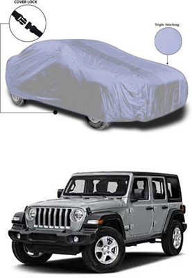 Wadhwa Creations Car Cover For Jeep Universal For Car (Without Mirror Pockets)(Silver)
