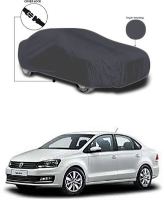 Wadhwa Creations Car Cover For Volkswagen Vento (Without Mirror Pockets)(Grey)