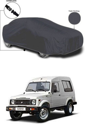 Wadhwa Creations Car Cover For Maruti Suzuki Gypsy (Without Mirror Pockets)(Grey)