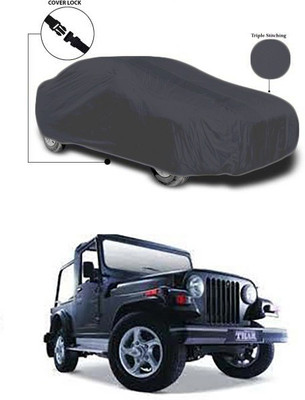 Gromaa Car Cover For Mahindra Thar (Without Mirror Pockets)(Grey)