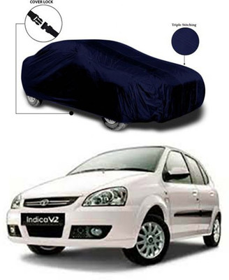 Wadhwa Creations Car Cover For Tata Indica V2 (Without Mirror Pockets)(Blue)
