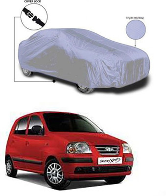 Wadhwa Creations Car Cover For Hyundai Santro Xing (Without Mirror Pockets)(Silver)