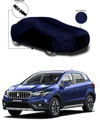 Gromaa Car Cover For Maruti Suzuki S-Cross (Without Mirror Pockets)(Blue)