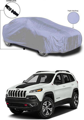 Wadhwa Creations Car Cover For Jeep Universal For Car (Without Mirror Pockets)(Silver)