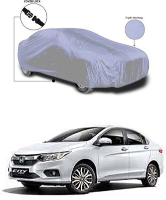 Gromaa Car Cover For Honda City ZX (Without Mirror Pockets)(Silver)