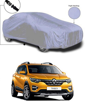 Wadhwa Creations Car Cover For Renault Triber (Without Mirror Pockets)(Silver)