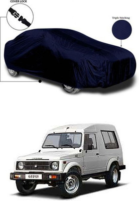 Wadhwa Creations Car Cover For Maruti Suzuki Gypsy (Without Mirror Pockets)(Blue)