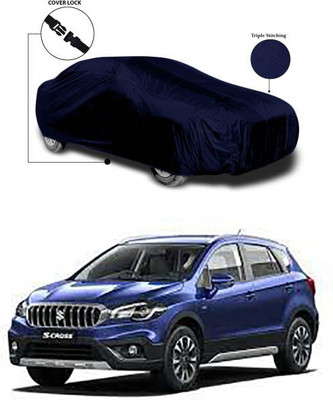 Gromaa Car Cover For Maruti Suzuki S-Cross (Without Mirror Pockets)(Blue)