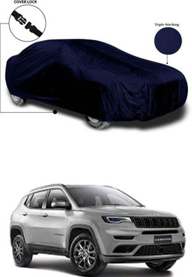 Gromaa Car Cover For Jeep Compass Facelift (Without Mirror Pockets)(Blue)