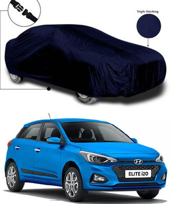 Gromaa Car Cover For Hyundai Elite i20 (Without Mirror Pockets)(Blue)