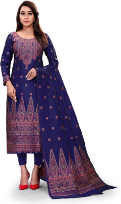 CHOICEIT Jacquard Self Design Salwar Suit Material