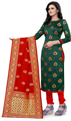 Diva's Choice Cotton Silk Self Design Salwar Suit Material