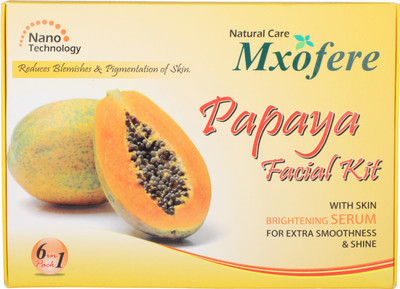 Mxofere Papaya Facial Kit for Skin Whitening.(6 x 46.67 g)
