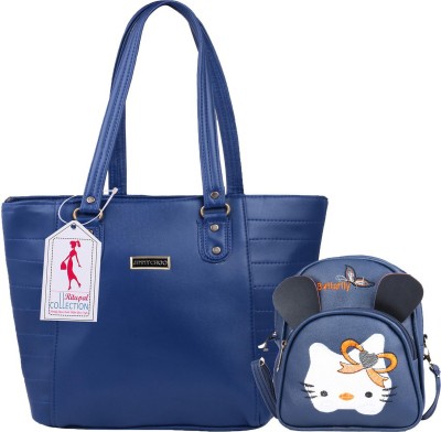 Ritupal COLLECTION Women Blue Tote(Pack of: 2)