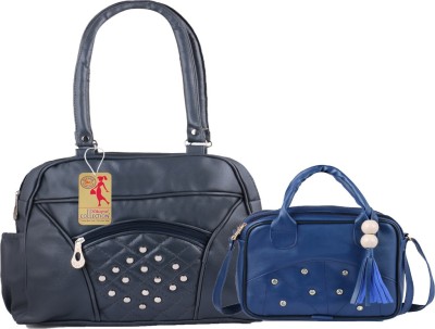 Ritupal COLLECTION Women Blue Satchel(Pack of: 2)