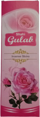 SHAHI Gulab Incense Sticks 18 Sticks in 1 Packet & 12 Packets in 1 Pack (Pack of 1) Floral(216, Set of 1)