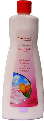 Simpsons Hand & Body Lotion with Almond Oil & Vitamin E(500 ml)