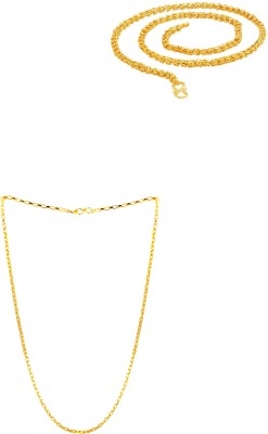 SHANKH-KRIVA combo chain Gold-plated Plated Metal Chain