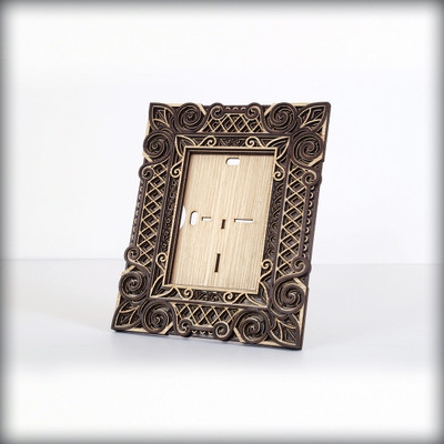 JD Multi MDF Table Photo Frame(Brown, 1 Photo(s), 4x6 Inch)