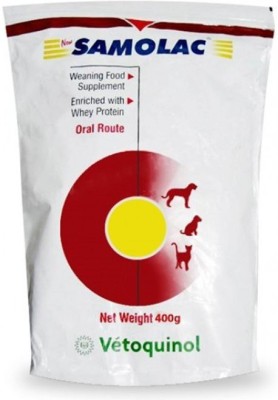 Vetoquinol Samolac Pro Weaning Food Supplement For Both Dogs And Cats Vanilla, Chicken 0.4 kg Dry New Born, Young, Adult Dog Food