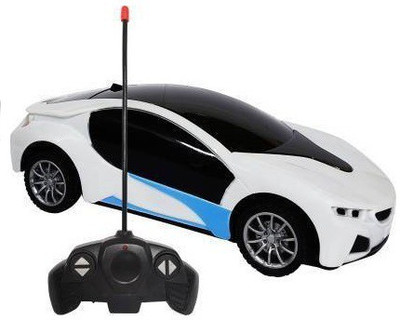 AS TRADERS Chargeable 3D Remote Control Lighting Famous Car(White)