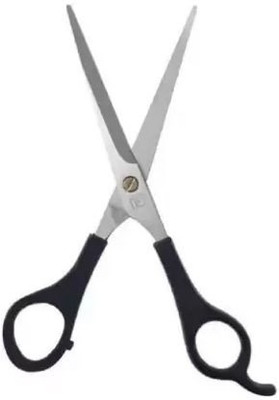 QKYPZO Hair Cutting Scissors for Men and Women Scissors for Trimming Curved 30 Gram Pack of 1 Scissors(Set of 1, Black Silver)